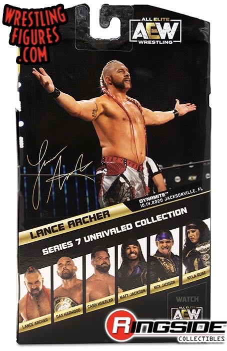 Lance Archer (Rare Edition) - Jazwares (AEW Unrivaled Collection) action figure collectible [Barcode 191726393597] - Main Image 2