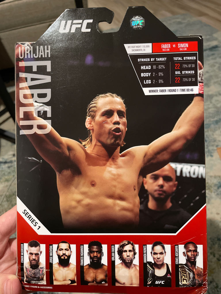 Jazwares UFC Ultimate Series Urijah Faber - Jazwares (UFC Series 1) action figure collectible [Barcode 191726390503] - Main Image 2