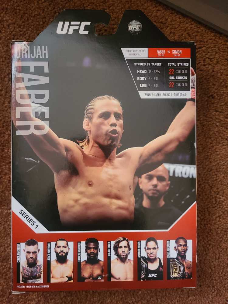 Jazwares UFC Ultimate Series Urijah Faber - Jazwares (UFC Series 1) action figure collectible [Barcode 191726390503] - Main Image 3