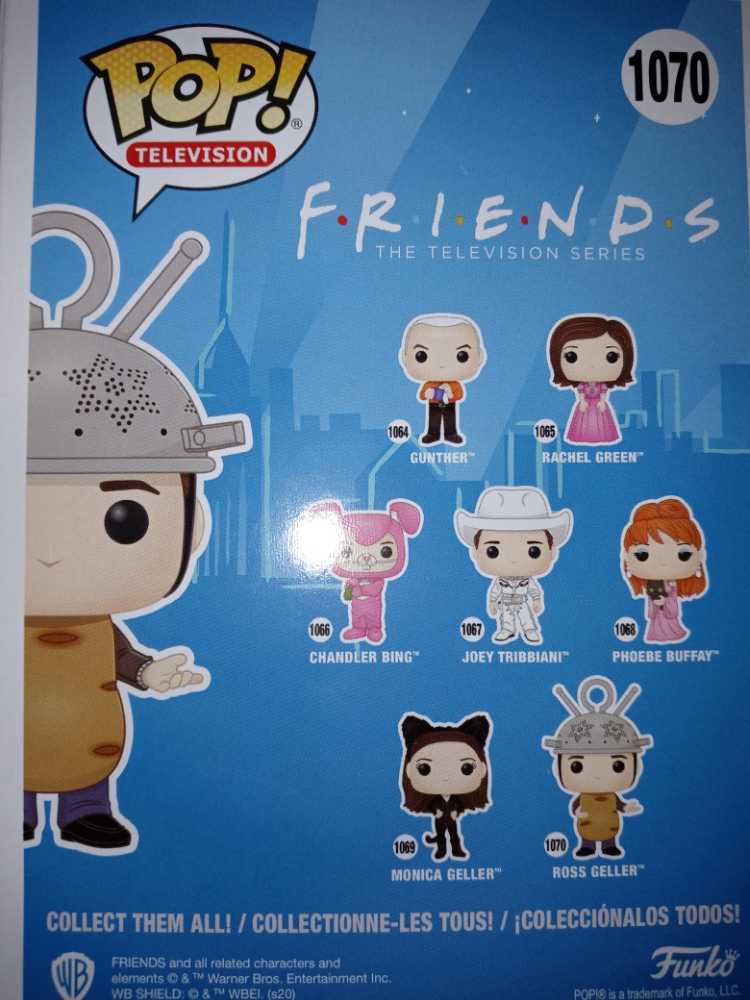 Friends: Ross As Sputnik #1070 - Funko (Friends) (Friends: The TV Series) action figure collectible [Barcode 889698543439] - Main Image 2