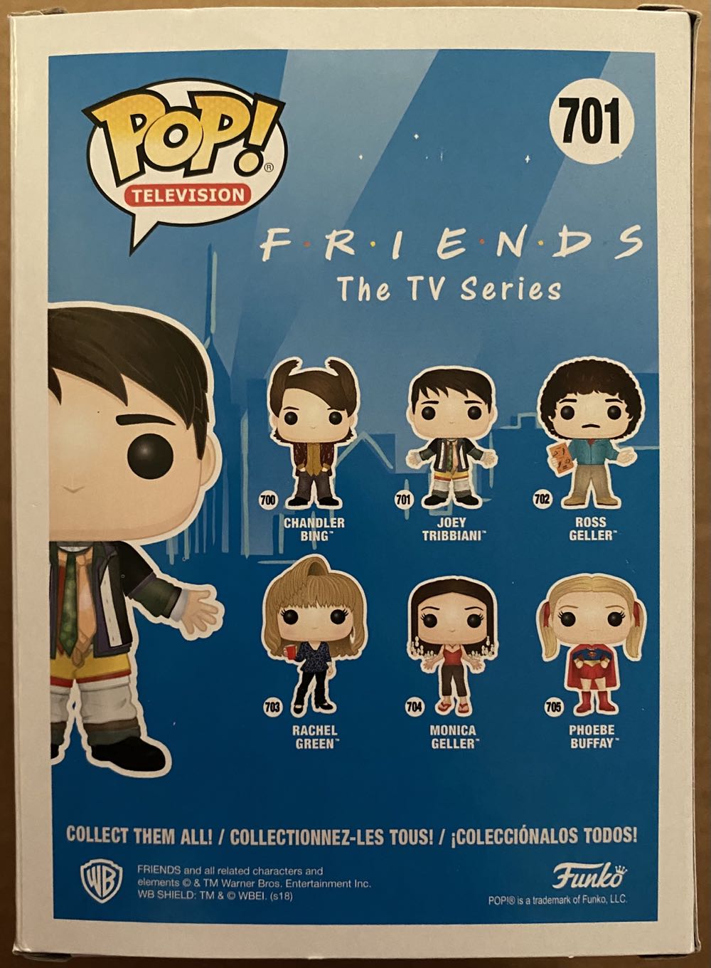 Pop! Television (Friends): #701 Joey Tribbiani - Funko (Friends: The TV Series) action figure collectible [Barcode 889698327459] - Main Image 3