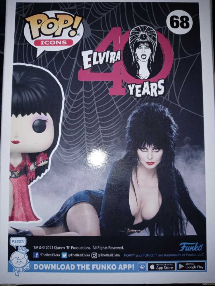 Elvira: Elvira 40th Anniversary # 68 - Funko (Elvira, Mistress of the Dark) action figure collectible [Barcode 889698574181] - Main Image 2