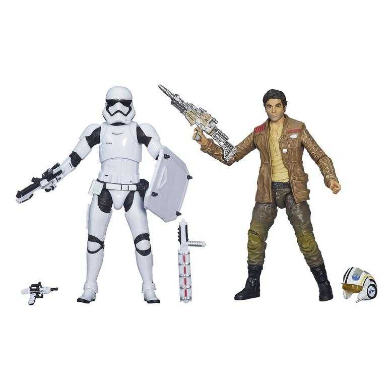 Poe Dameron & Riot Stormtrooper - Hasbro ((Movie 2015) The Force Awakens) action figure collectible - Main Image 1