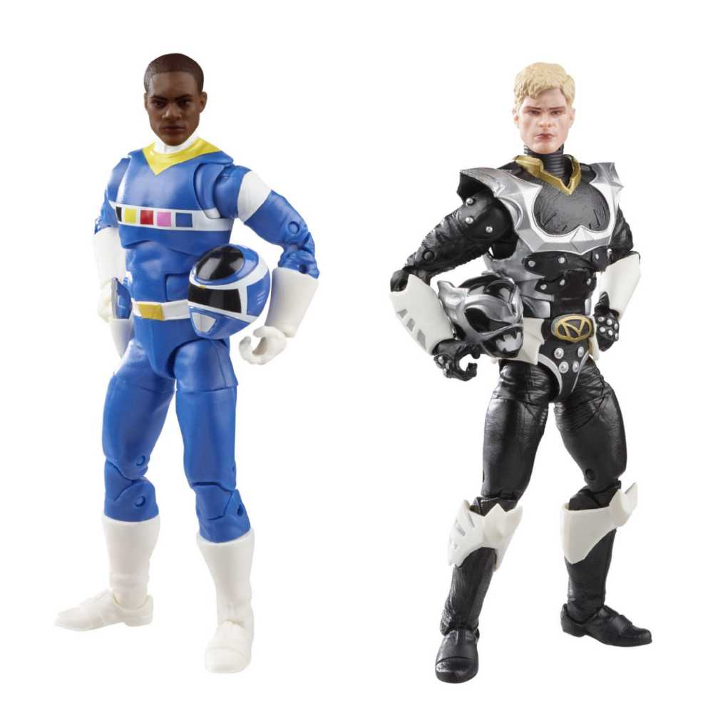 Mighty Morphin Power Rangers Lightning Collection In Space Blue Ranger & In Space Psycho Silver - Hasbro (Power Rangers Lightning Collection) action figure collectible [Barcode 5010993821891] - Main Image 2