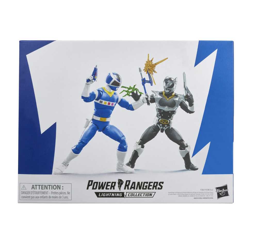Mighty Morphin Power Rangers Lightning Collection In Space Blue Ranger & In Space Psycho Silver - Hasbro (Power Rangers Lightning Collection) action figure collectible [Barcode 5010993821891] - Main Image 4
