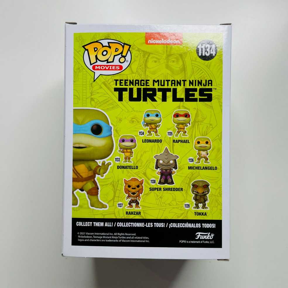 #1134  Funko Pop! Movies: Teenage Mutant Ninja Turtles: Secret Of The Ooze #1134 Leonardo - Funko Pop! Movies (Teenage Mutant Ninja Turtles) action figure collectible [Barcode 889698561617] - Main Image 4