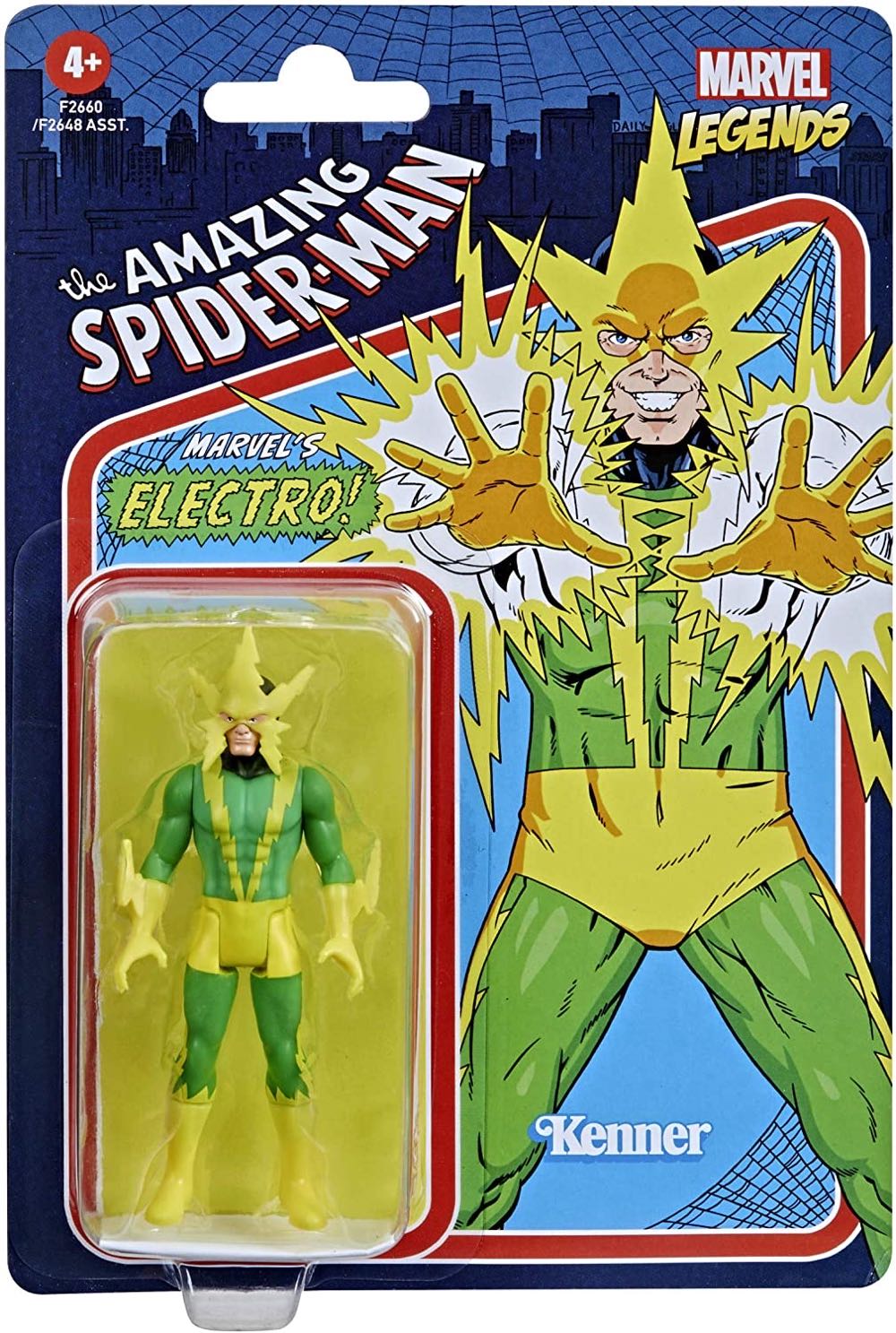 Electro - Hasbro Marvel (marvel legends retro 3.75) action figure collectible - Main Image 1
