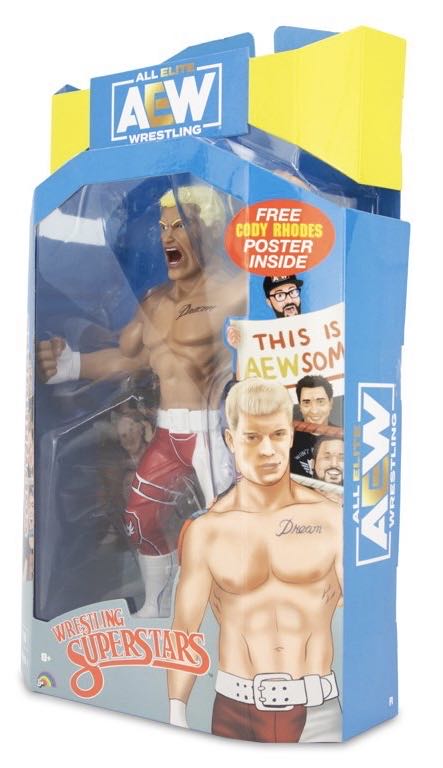 Cody Rhodes - AEW - Jazwares LJN (Red Pants) - Jazwares LLC (AEW) action figure collectible [Barcode 191726416487] - Main Image 2