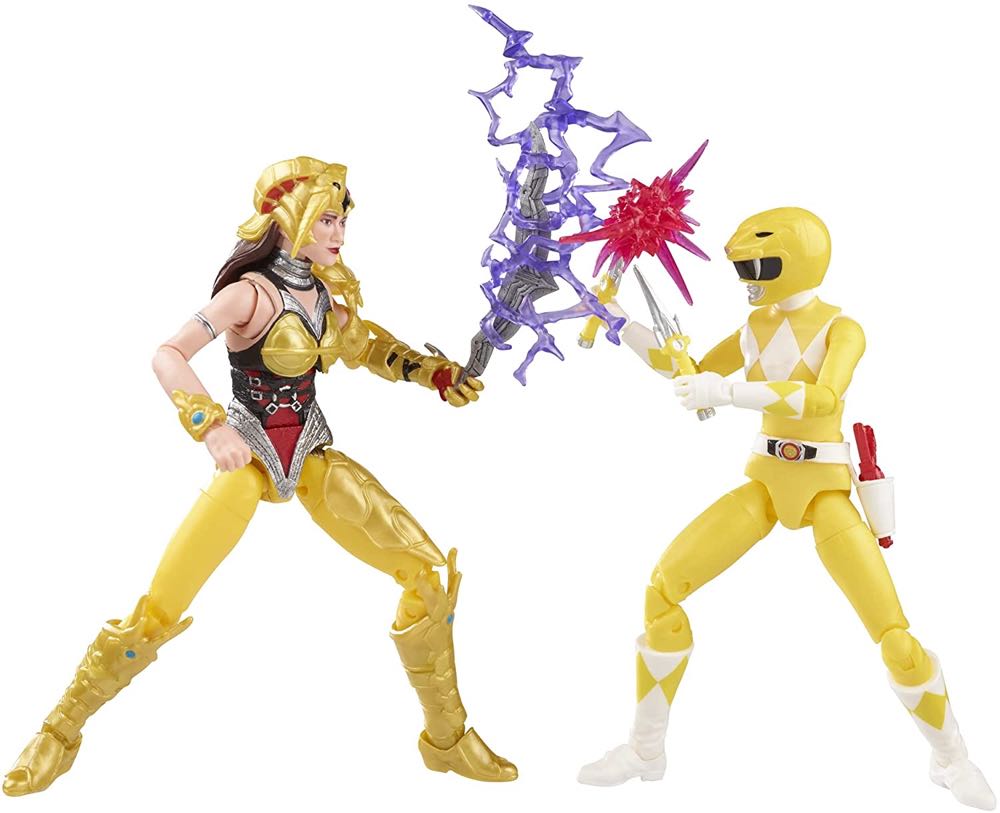 Mighty Morphin Power Rangers Lightning Collection Yellow Mighty Morphin Ranger (Aisha Campbell) & Scorpina - Hasbro (Power Rangers Lightning Collection) action figure collectible [Barcode 5010993821884] - Main Image 3