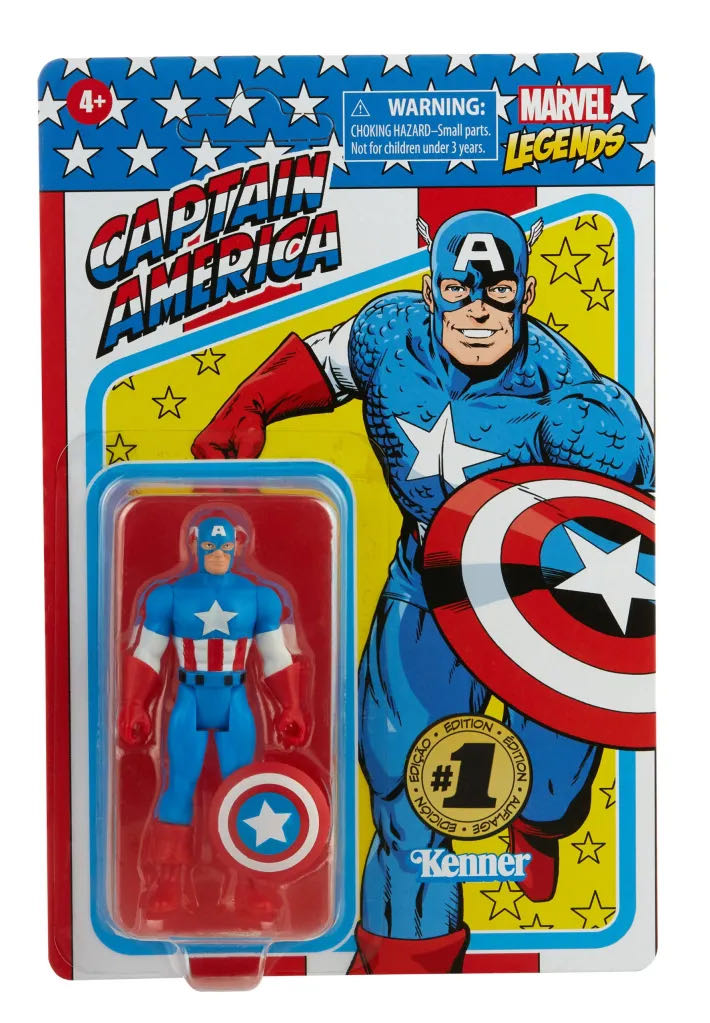 Captain America & Black Panther - Hasbro Marvel (marvel legends retro 3.75) action figure collectible - Main Image 2