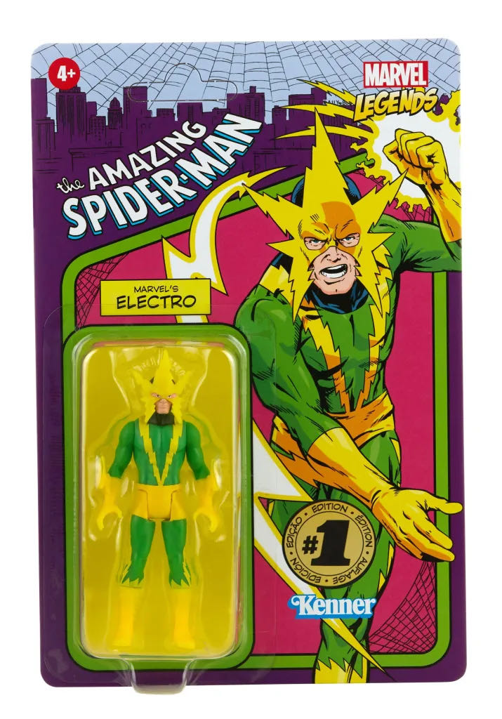 Spider-Man & Electro - Hasbro Marvel (marvel legends retro 3.75) action figure collectible - Main Image 3