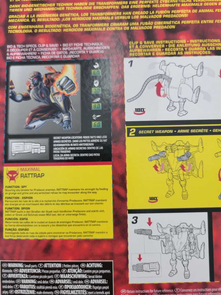 Rattrap Wal-Mart  - Hasbro (Beast Wars Vintage) action figure collectible - Main Image 4