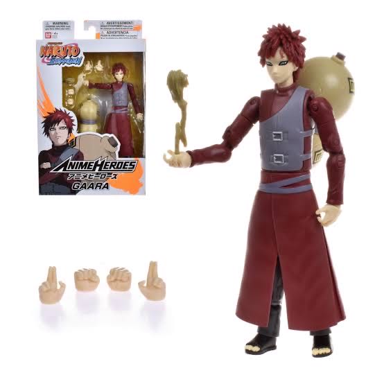 Anime Hero’s Gaara - Ban Dai (Naruto Shippuden: Anime Heroes) action figure collectible [Barcode 045557369064] - Main Image 4