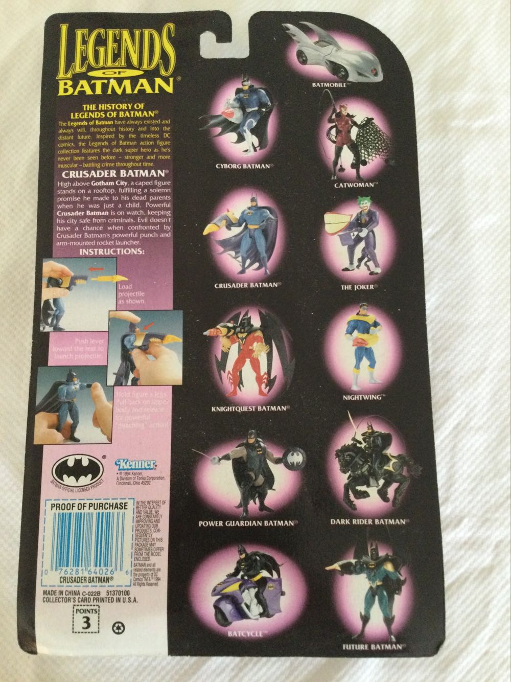Legends Of Batman Crusader Batman - Hasbo / Kenner (Legends Of Batman) action figure collectible - Main Image 2