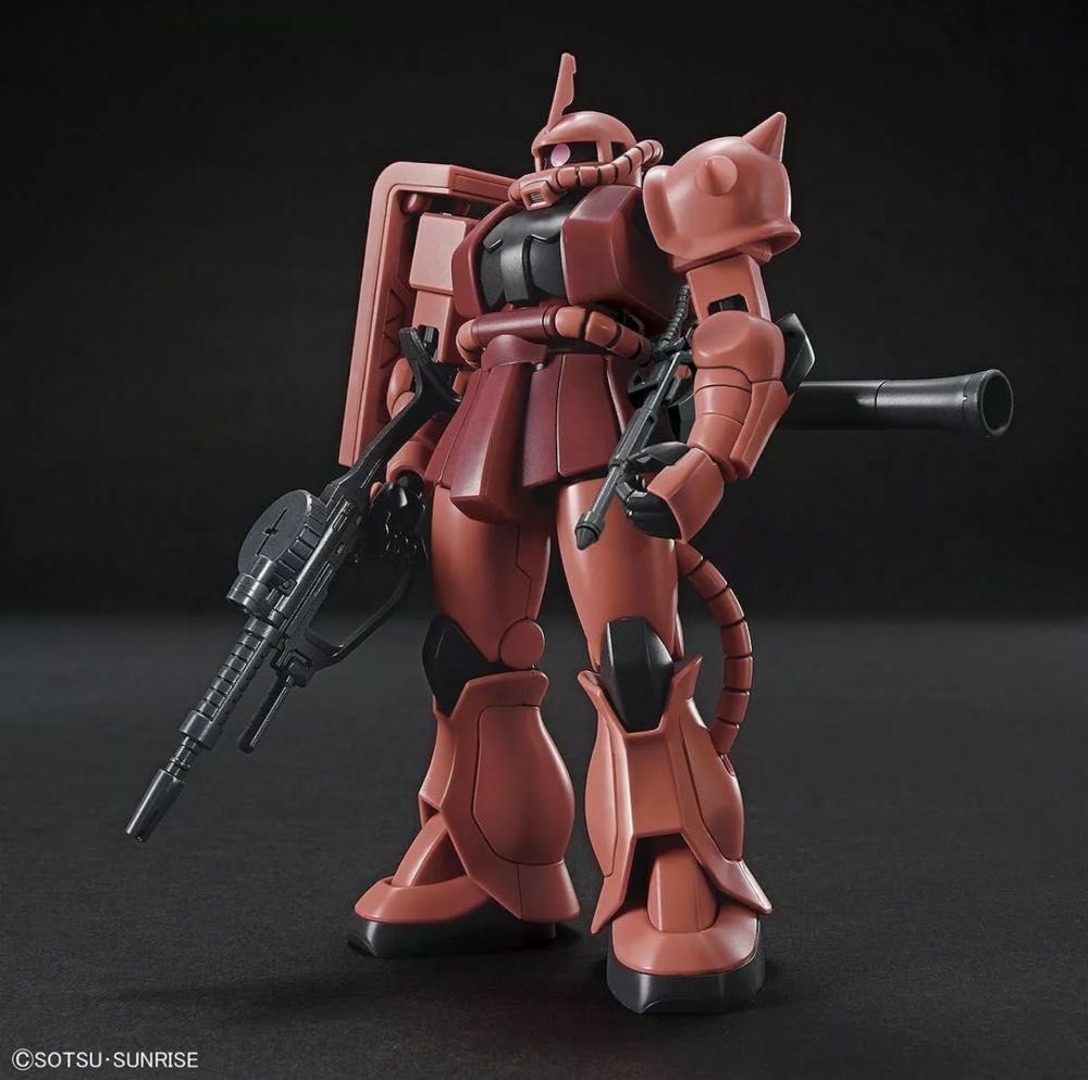 Zaku II  Char 40th Anniversary (HG)  (High Grade 1/144) action figure collectible [Barcode 045557109882] - Main Image 2