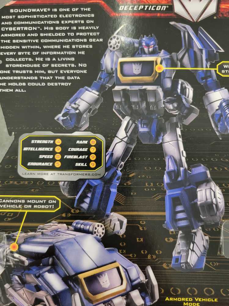Soundwave Cybertronian Carded - Hasbro (Generations War For Cybertron) action figure collectible - Main Image 4