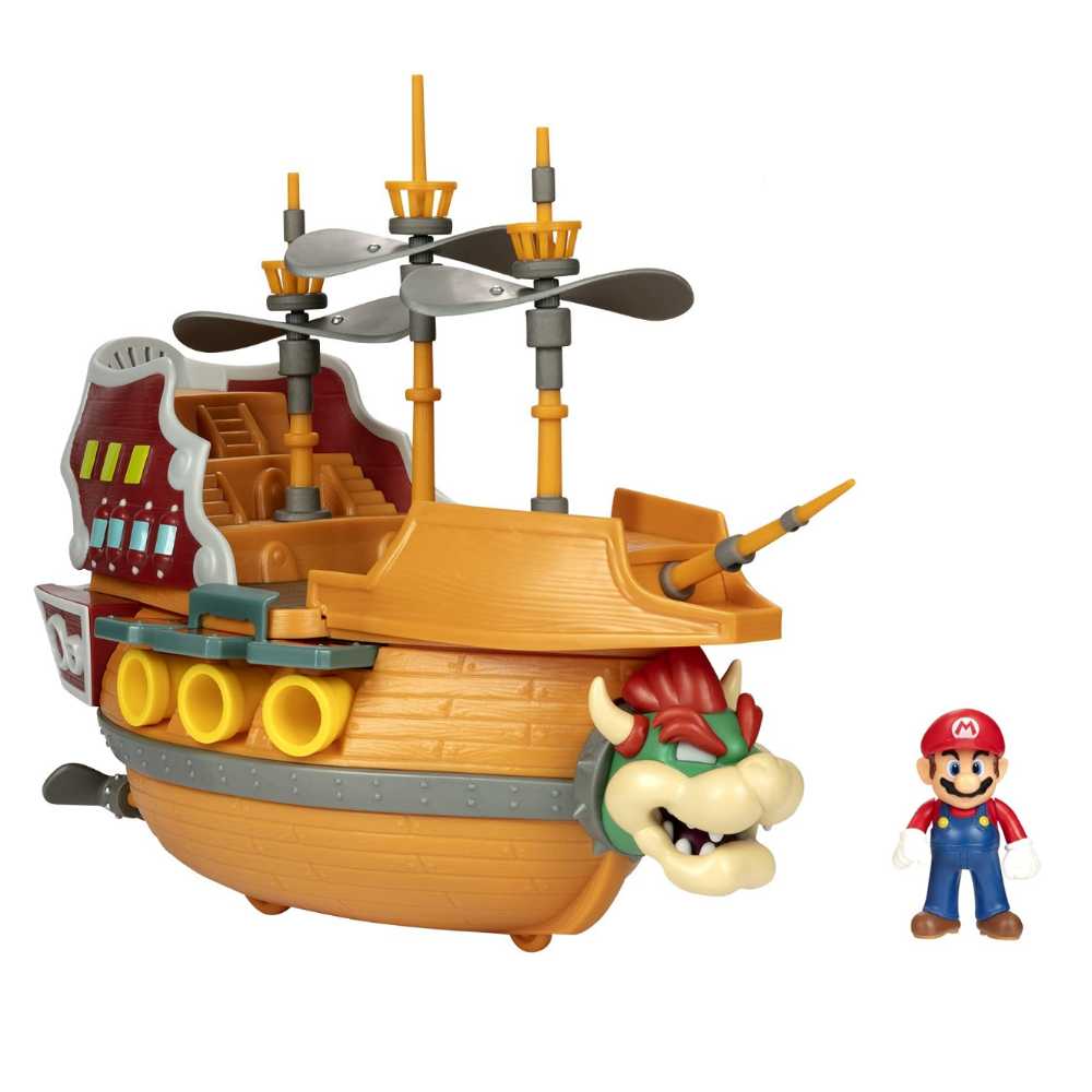 Deluxe Bowser’s Airship Playset - JAKKS Pacific, Inc. (Super Mario Series) action figure collectible [Barcode 192995404298] - Main Image 2