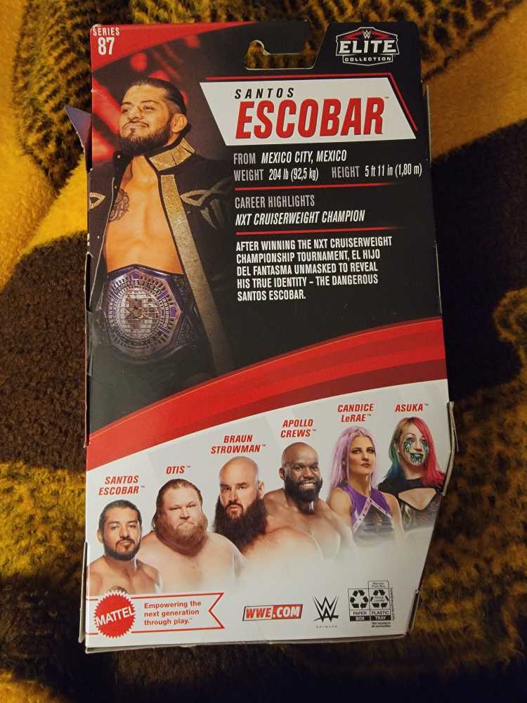 WWE Elite Santos Escobar - Mattel (WWE Elite Series 87) action figure collectible [Barcode 887961921984] - Main Image 2