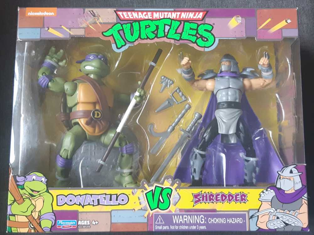 Teenage Mutant Ninja Turtles Donatello Vs Shredder Playmates Toys TMNT (2 Pack)  Playmates - Playmates Toys (Teenage Mutant Ninja Turtles) action figure collectible [Barcode 043377812791] - Main Image 1