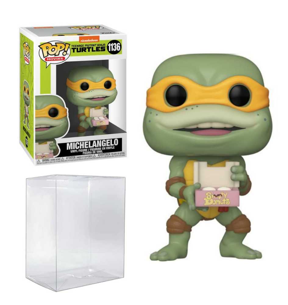 #1136  Funko Pop! Movies: Teenage Mutant Ninja Turtles: Secret Of The Ooze #1136 Michaelangelo - Funko Pop! Movies (Teenage Mutant Ninja Turtles) action figure collectible [Barcode 889698561624] - Main Image 3