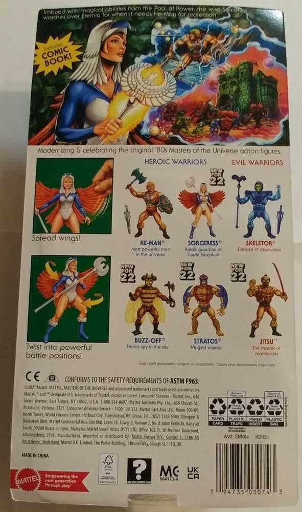 Sorceress - Mattel (Masters Of The Universe - Origins) action figure collectible [Barcode 194735030743] - Main Image 2