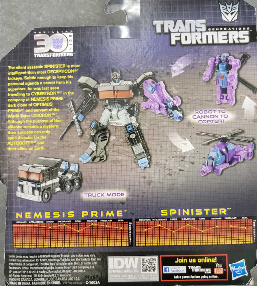 Nemesis Prime And Spinister  - Hasbro (Generations) action figure collectible - Main Image 3