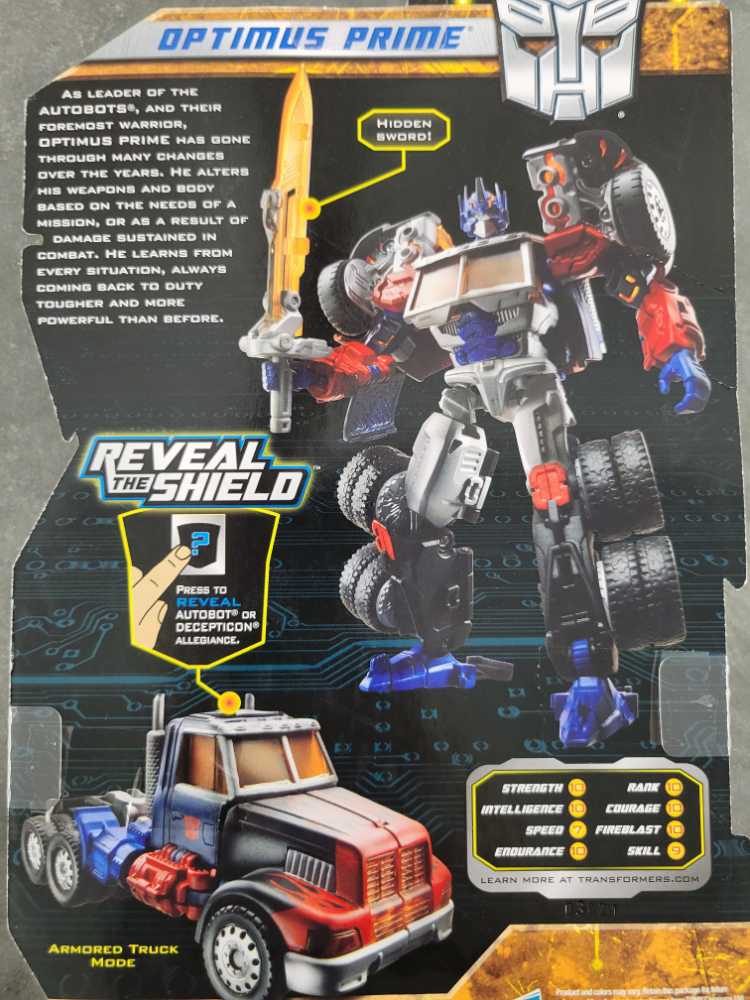 Optimus Prime Laser 1st Carded - Hasbro (Reveal The Shield) action figure collectible - Main Image 4
