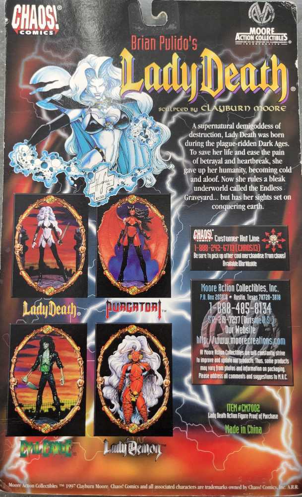 Lady Death Glow In The Dark - Moore Action Collectables (Lady Death) action figure collectible - Main Image 3