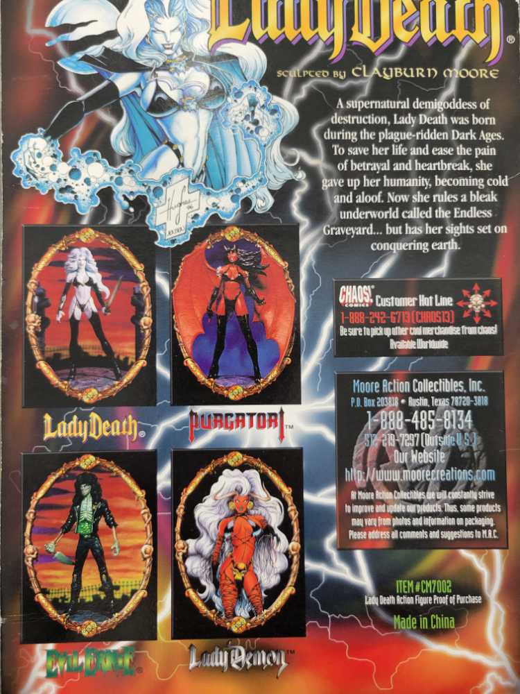 Lady Death Glow In The Dark - Moore Action Collectables (Lady Death) action figure collectible - Main Image 4