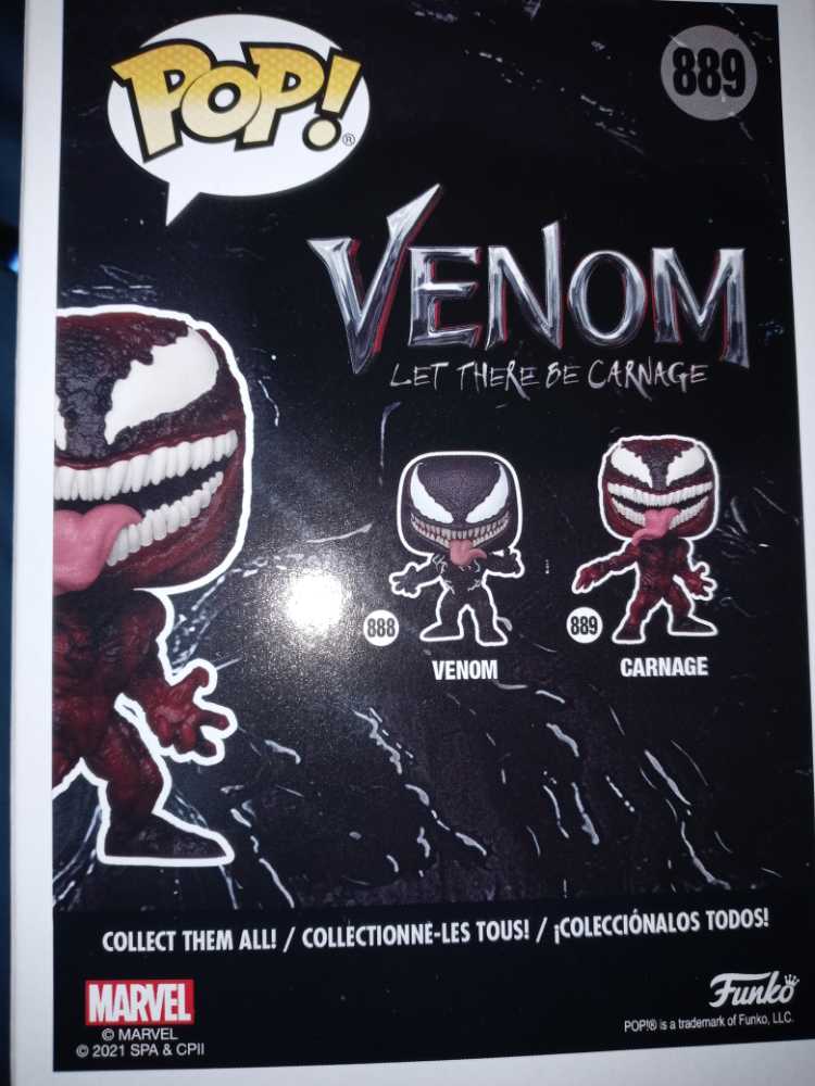 Venom 2 - Let There Be Carnage: Carnage #889 - Funko (Venom) (Venom) action figure collectible [Barcode 889698563031] - Main Image 2