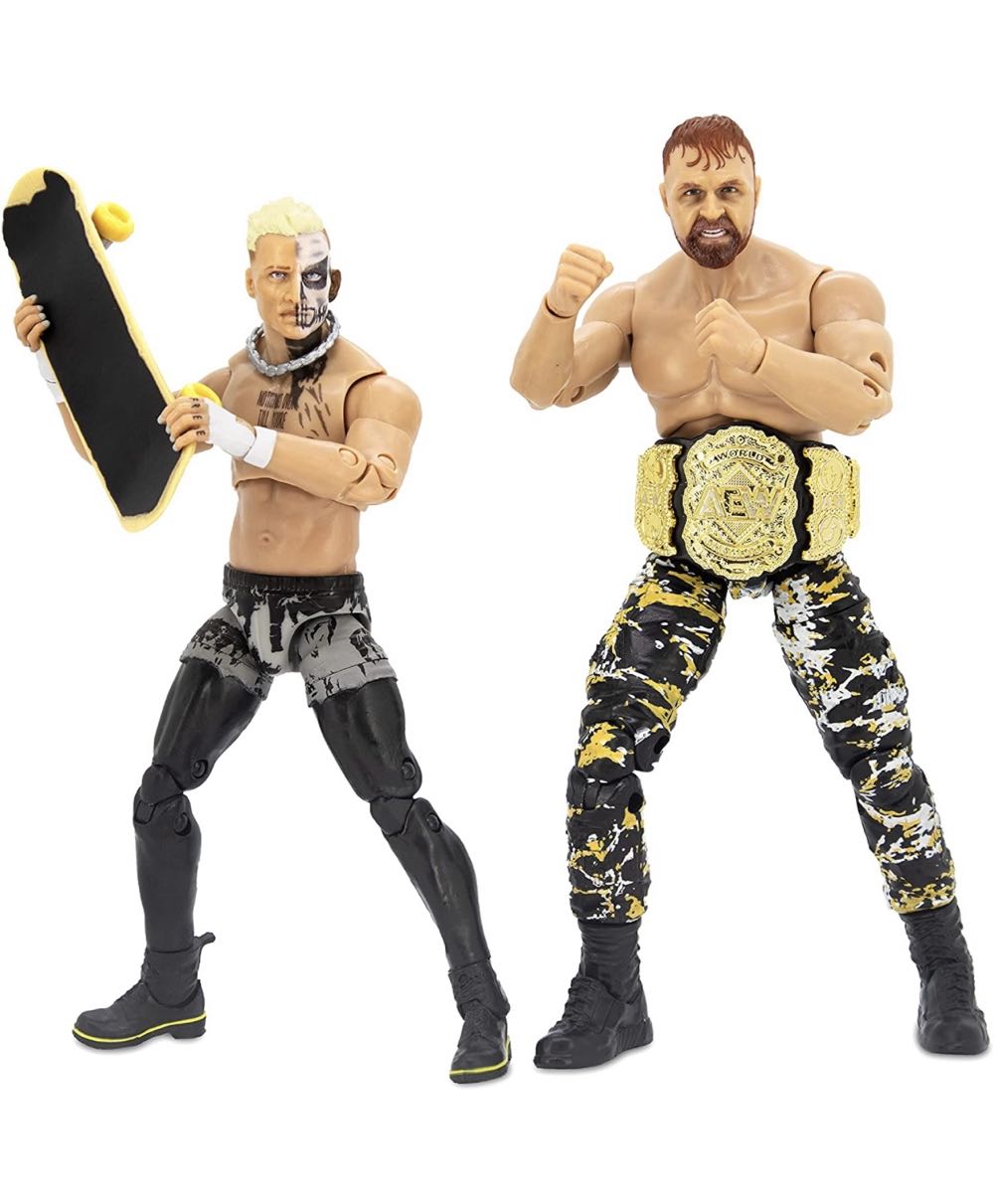 AEW - Rivals Pack - Jon Moxley/Darby Allin - Jazwares (AEW Unrivaled Collection) action figure collectible [Barcode 191726411161] - Main Image 3