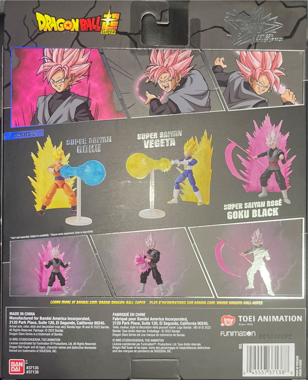 Goku Black Rosé - Bandai America (Dragon Stars DBS Power Up Pack) action figure collectible [Barcode 045557371388] - Main Image 4