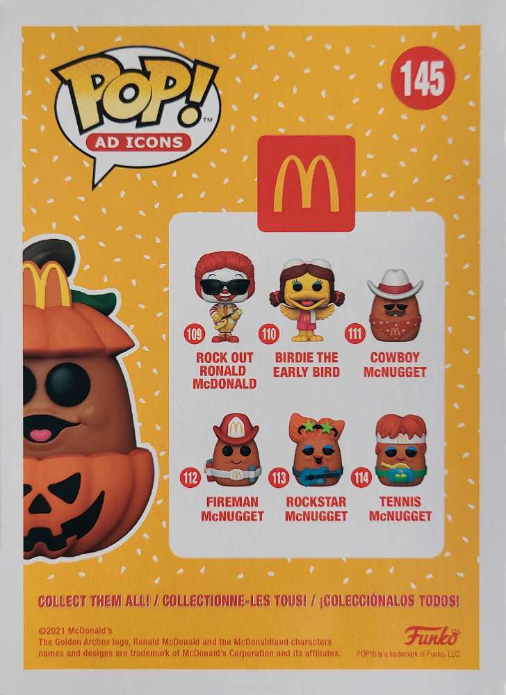 Funko Pop! Icons: McDonald’s - McNugget Pumpkin 2021 Halloween  - Funko (McDonald’s) action figure collectible [Barcode 889698586153] - Main Image 4
