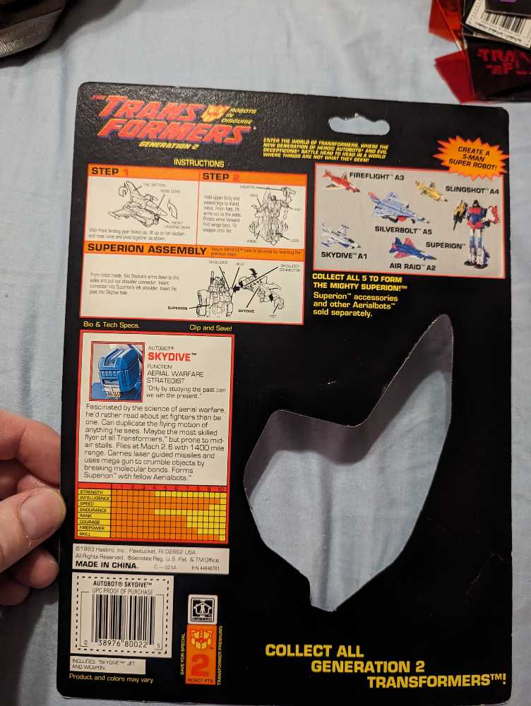 Transformers - Generation 2: Skydive - Hasbro (Transformers G2) action figure collectible - Main Image 4