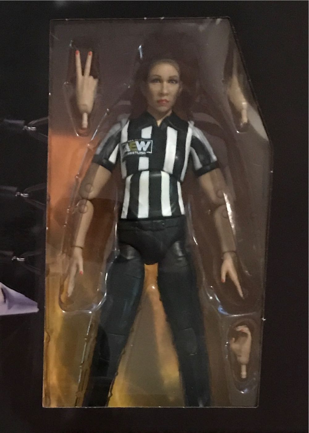 AEW - Double Or Nothing Ring With Exclusive Aubrey Edwards (Ringside Exclusive) - Jazwares AEW (AEW Jazware Unrivaled Collection Ringside Collectibles Exclusive Authentic Scale Ring (Double Or Nothing) With Exclusive Aubrey Edwards) action figure collectible [Barcode 191726411239] - Main Image 2