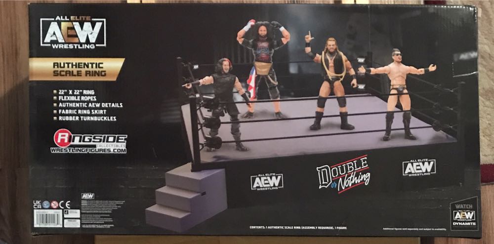 AEW - Double Or Nothing Ring With Exclusive Aubrey Edwards (Ringside Exclusive) - Jazwares AEW (AEW Jazware Unrivaled Collection Ringside Collectibles Exclusive Authentic Scale Ring (Double Or Nothing) With Exclusive Aubrey Edwards) action figure collectible [Barcode 191726411239] - Main Image 3