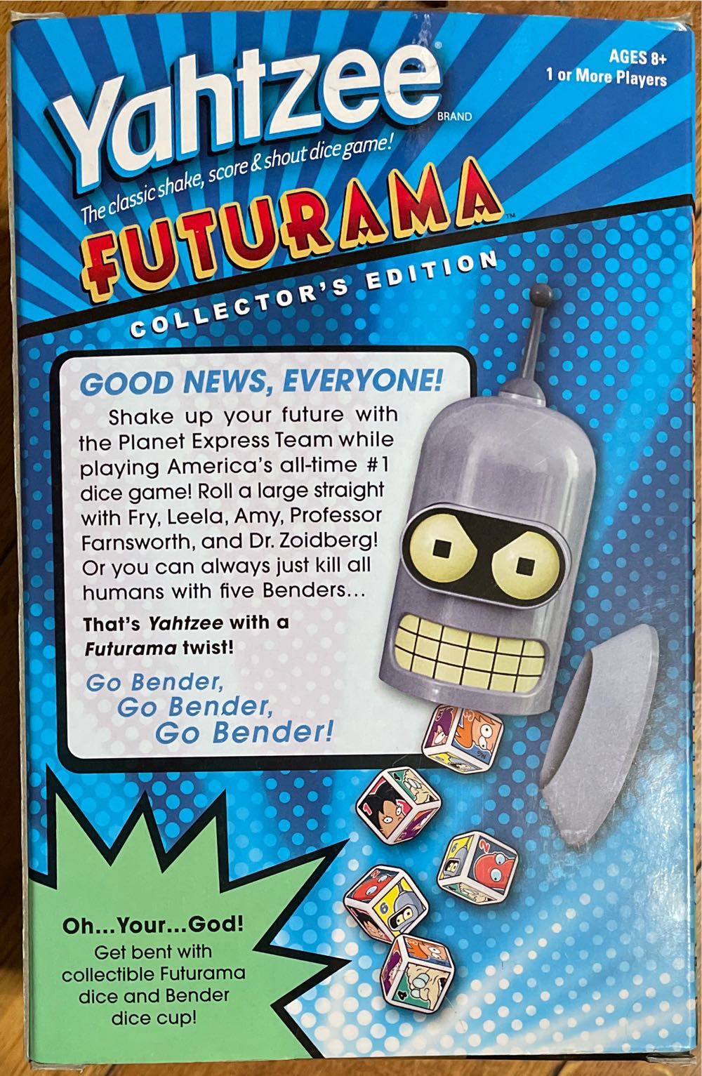 Futurama Bender Yahtzee Game Collector’s Edition  (Futurama) action figure collectible [Barcode 700304044570] - Main Image 2