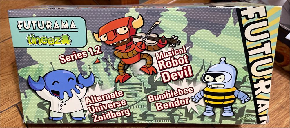 Futurama Tineez 3” Set Zoidberg Robot Devil Bender Series 1.2  (Futurama) action figure collectible [Barcode 816355007669] - Main Image 2