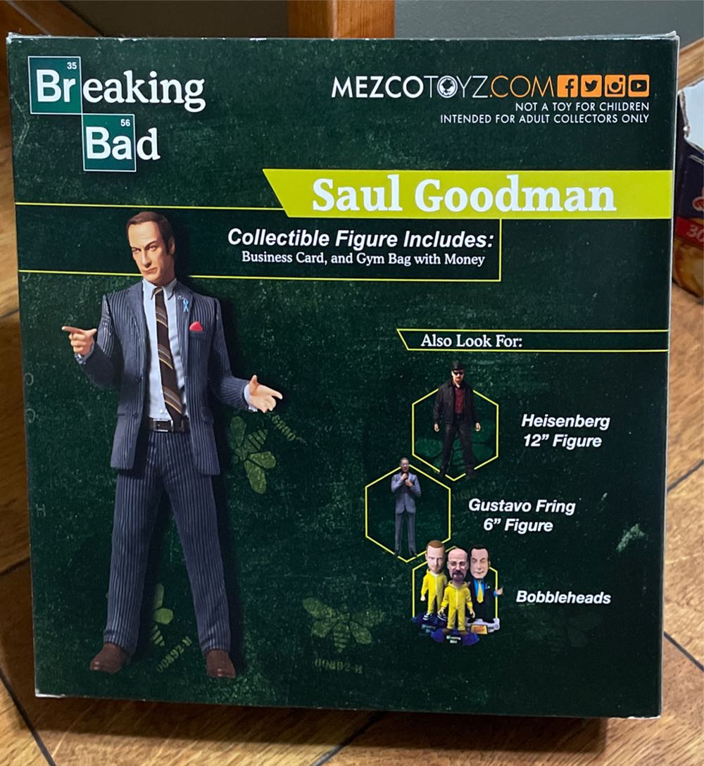 Mezco Toyz: Breaking Bad Saul Goodman 2015 Con Exclusive Action Figure  (Breaking Bad) action figure collectible [Barcode 696198754018] - Main Image 3