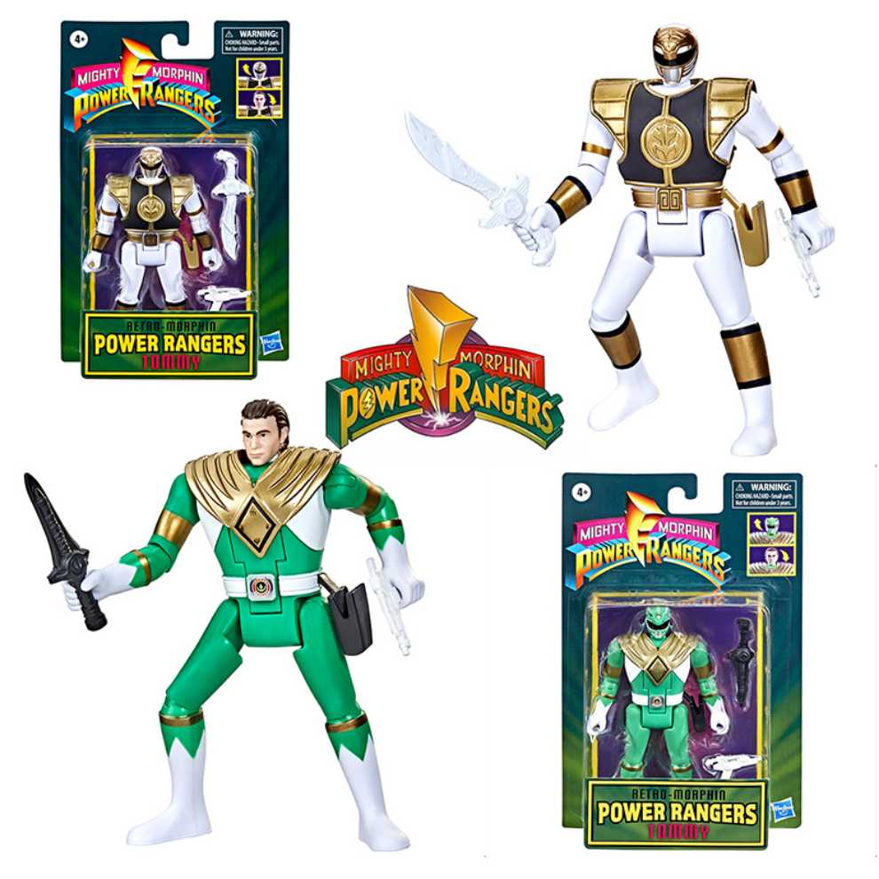 Mighty Morphin Power Rangers Retro Morphin Green Ranger Tommy - Hasbro (Mighty Morphin Power Rangers) action figure collectible [Barcode 5010993872220] - Main Image 4