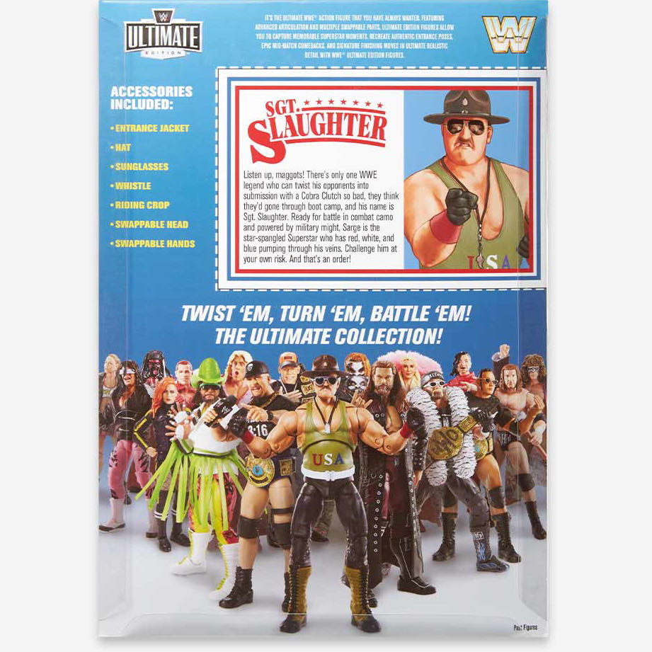 Sgt. Slaughter - Mattel Wwe (WWE Ulitmate Edition) action figure collectible - Main Image 4