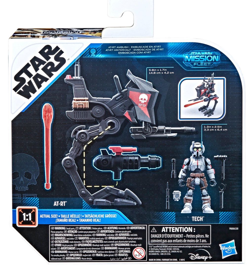 AT-RT & Tech (The Bad Batch) (AT-RT Ambush) - Disney / Hasbro (Mission Fleet (Expedition Class)) action figure collectible [Barcode 5010993906499] - Main Image 2