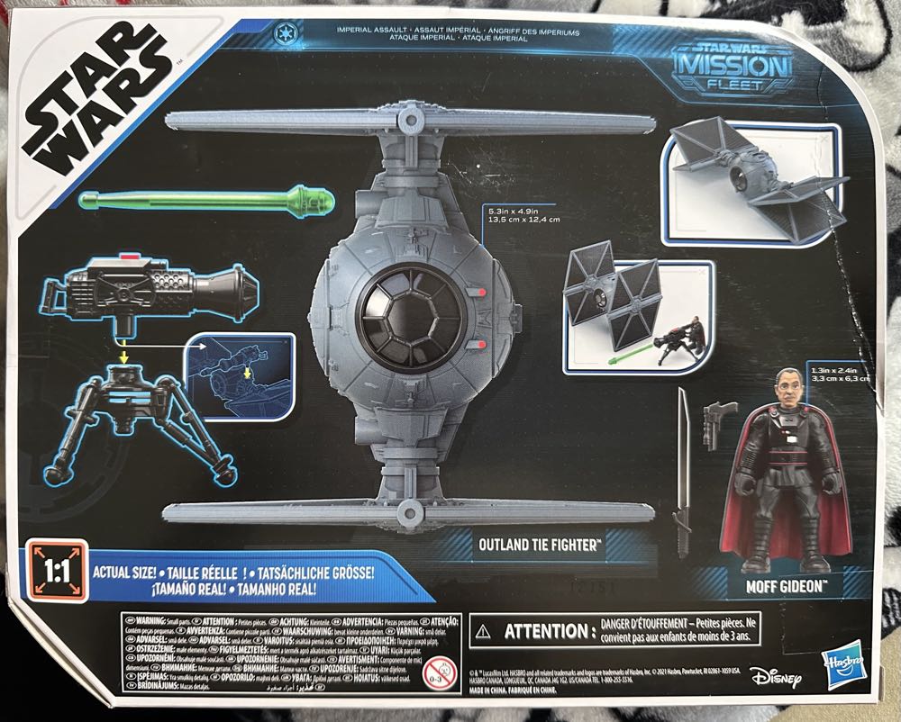 Star Wars : Mission Fleet -  Moff Gideon Outland Tie Fighter - Hasbro (Star Wars) action figure collectible [Barcode 5010993906048] - Main Image 2