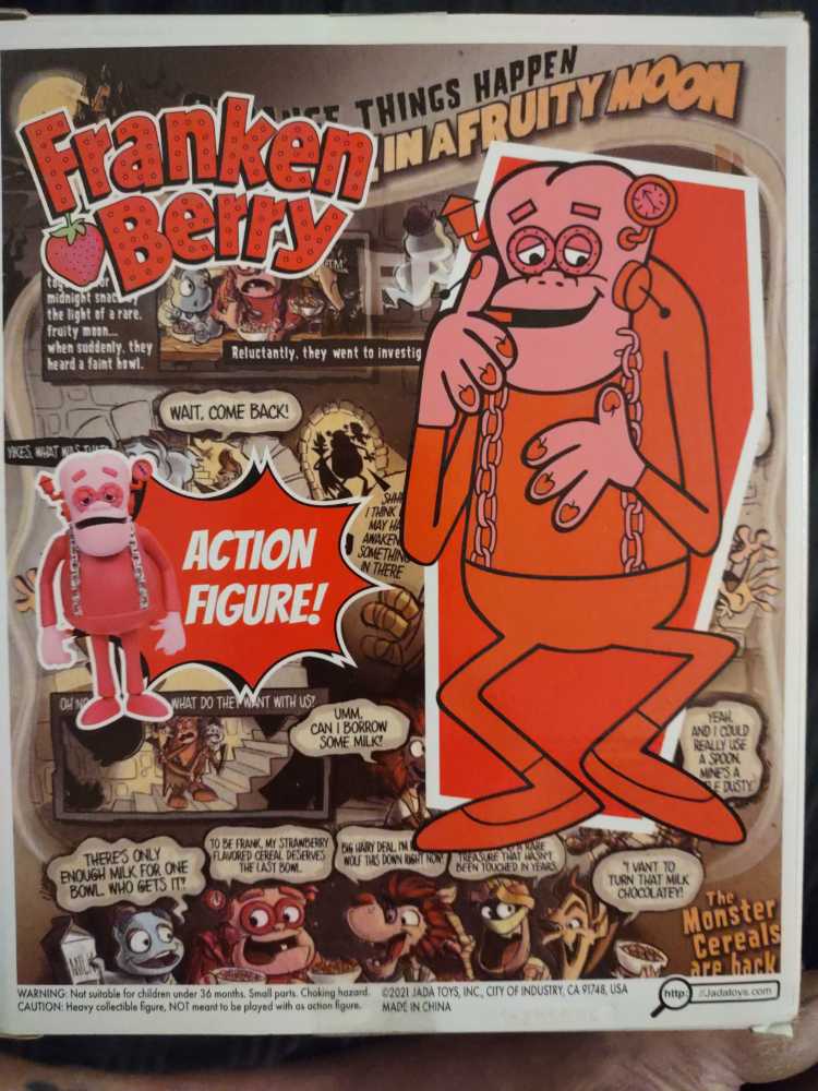 Franken Berry - Jada Toys (Monster Cereals) action figure collectible [Barcode 801310326510] - Main Image 2