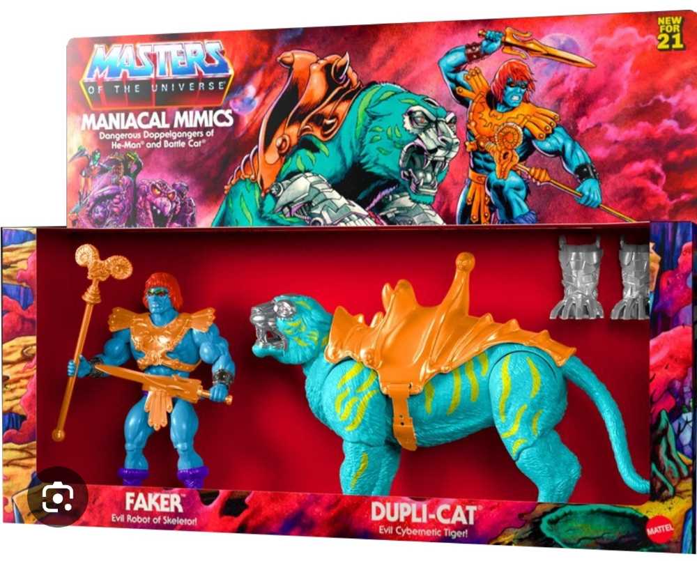 Faker & Dupli-Cat 2-Pack - Mattel (Masters Of The Universe) action figure collectible [Barcode 194735005888] - Main Image 2