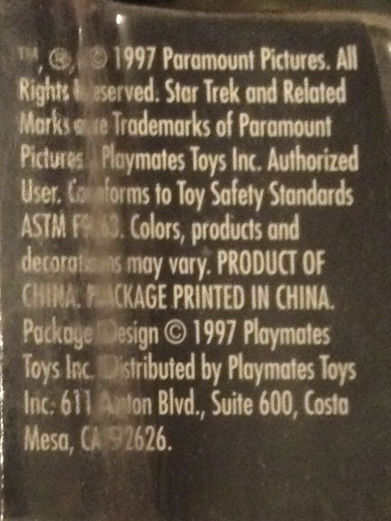 Cadet Deanna Troi / Cadet Beverly Crusher Back - Playmates Toys (Star Trek TNG) action figure collectible [Barcode 043377651154] - Main Image 4