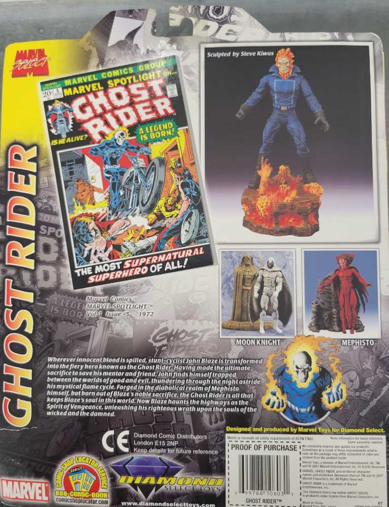 Ghost Rider (Boxed) - Diamond Comic Distributors (Ghost Rider) action figure collectible - Main Image 3