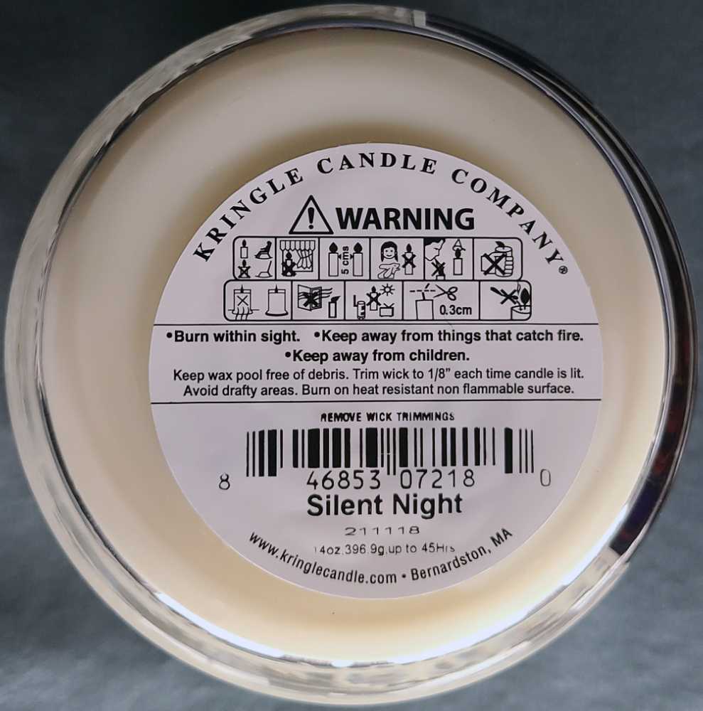 CANDLE: Christmas Kringle Silent Night  2021 - Kringle Candle (Christmas Candles) action figure collectible [Barcode 846853072180] - Main Image 2