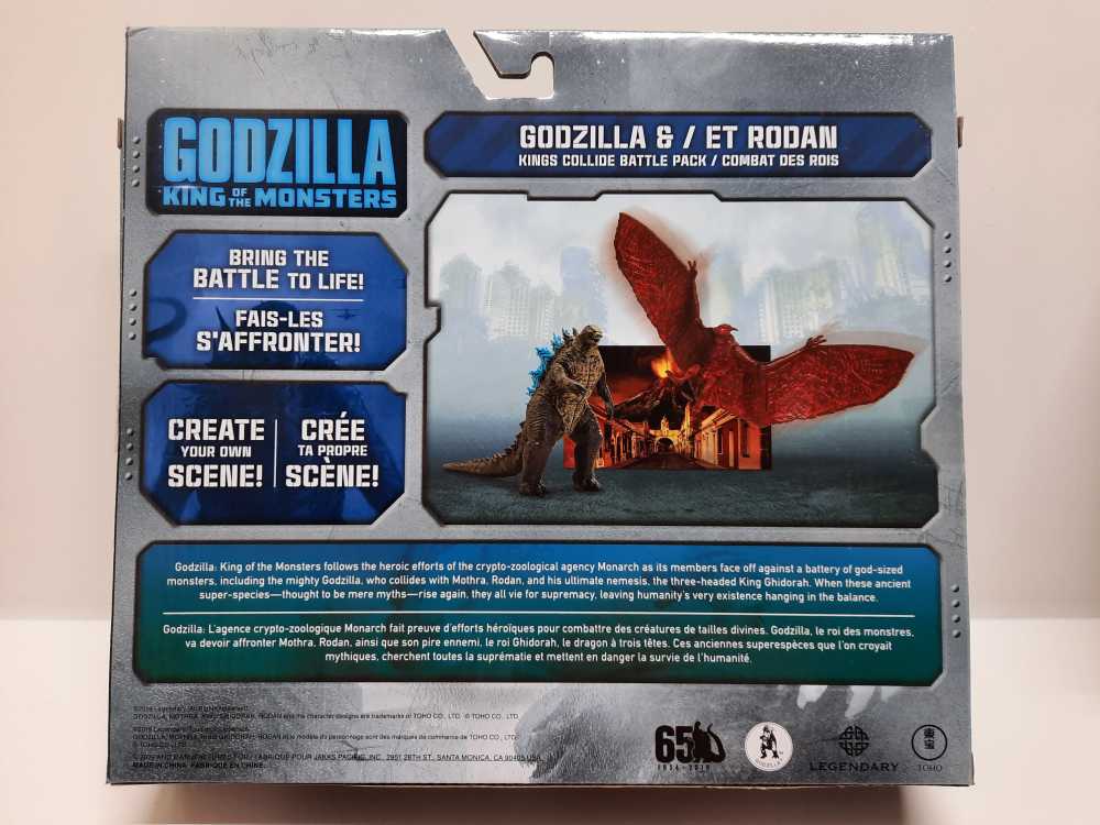 Godzilla & Rodan Battle Pack - Bandai (Godzilla: King of the Monsters (2019)) action figure collectible [Barcode 039897958446] - Main Image 2