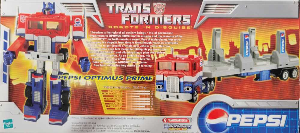 Optimus Prime Pepsi 1st Boxed - Hasbro (Classics) action figure collectible - Main Image 3